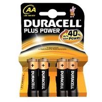 Duracell mn1500p4+power batterij lr6 aa plus