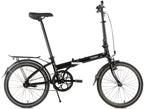 Vouwfiets 20" Takashi ONE single speed met terugtraprem - midnight black