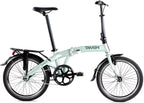 Vouwfiets 20" Takashi SINGLE speed en velgremmen - ice green