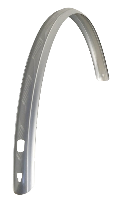 Sks Sks achterspatbord 28 inch kunststof 45 mm zilver / creme bies