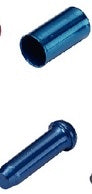 Alhonga nippelset tbv kabel 5mm/2mm blauw hj-op004