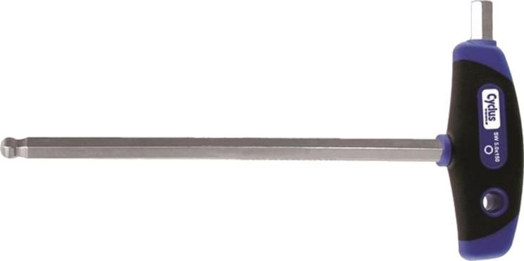 Cycplus t-greep kogelkop inbussleutel 3mm 100mm lang cyclus 720612