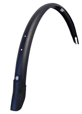 Sks Achterspatbord 28 inch kunststof 45 mm mat zwart