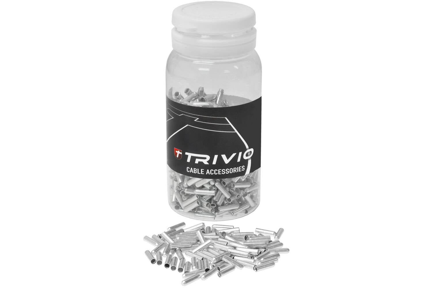 Trivio - fietskabel eindkap ø1.6mm aluminium - 500st.
