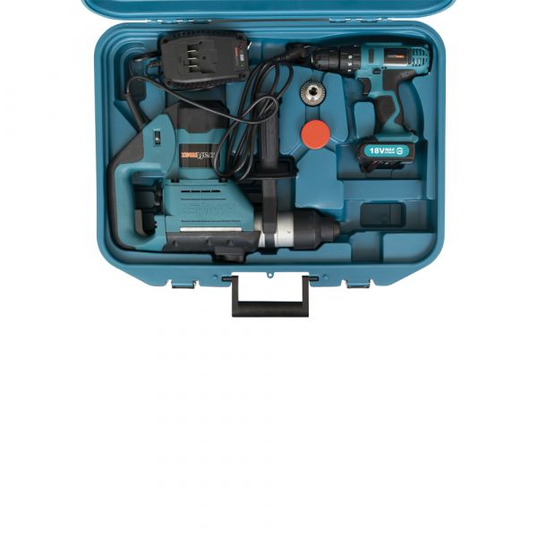 Ac Boorhamer 850 W. + Accuboor 18 V.