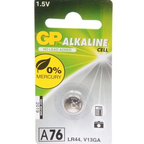 Gp a76 lr44 knoopcel blister (10 stuks)