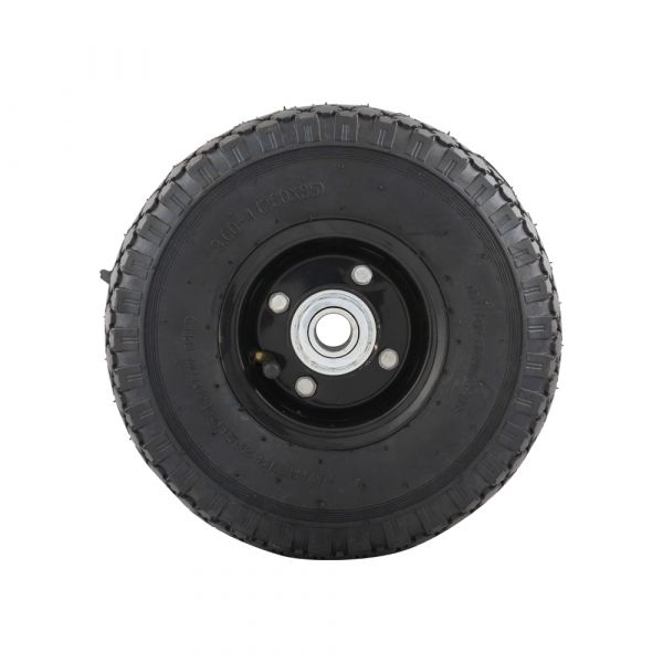 Wiel 300x4 luchtband zwart stalen velg
