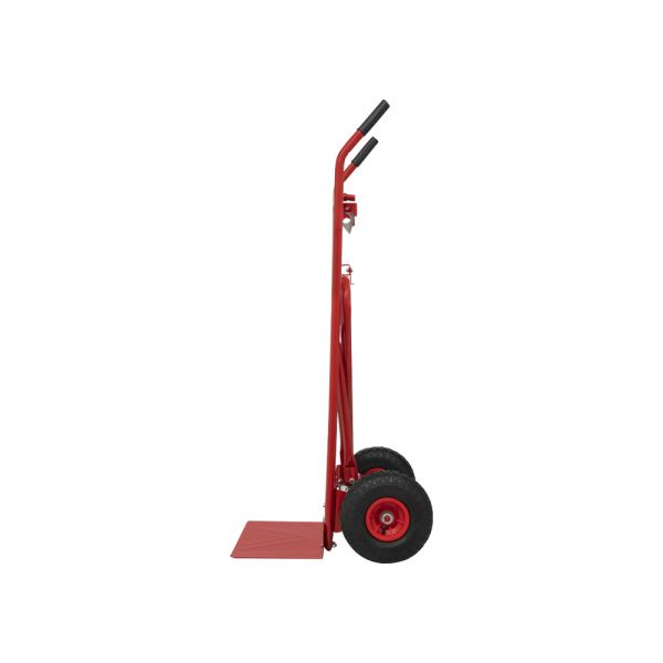 Steekwagen rood + steunwiel.*