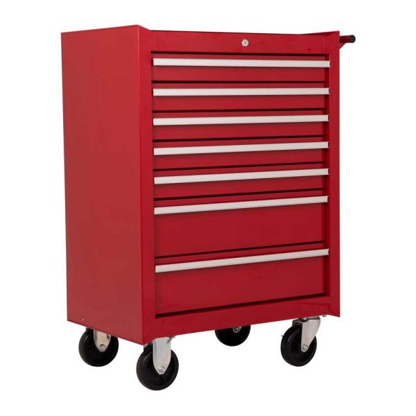 Gereedschapswagen 7 laden rood