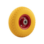 Anti-lek wiel 300x4 gele band, rode velg