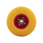Anti-lek wiel 300x4 gele band, rode velg
