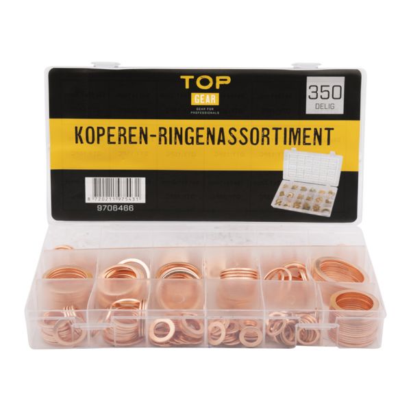 Topgear koperen-ringenass. 350 dlg.