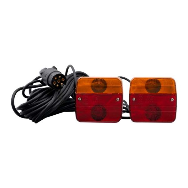 Trailergear verlichtingsset 12 mtr 7-polig + magneet