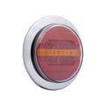 Ac Achterlicht Dynamic LED ROND + Chrome ring