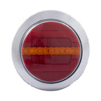 Ac Achterlicht Dynamic LED ROND + Chrome ring