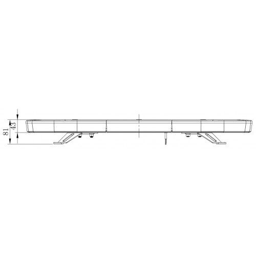 Zwaailampbalk Pro 104 LEDS 76 cm.*