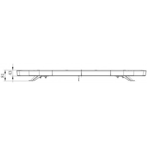 Zwaailampbalk Pro 104 LEDS 98 cm.*