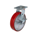 Zwenkwiel zwaarlast met rem 400 kg. 200 mm.