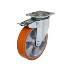 Zwenkwiel 200 mm met rem zwaarlast 800 kg.