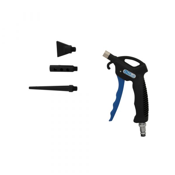 blaaspistool pro met 3 opzetstukken