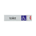 Bord alulook toilet toeg. voor rolstoel - 165x44 mm zelfkle.
