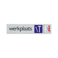 Bord alulook werkplaats - 165x44 mm zelfklevend.