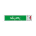 Bord alulook uitgang - 165x44 mm zelfklevend.