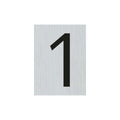 Bord alulook cijfer 1 - 44x60 mm zelfklevend.