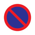 Sticker parkeerverbod - 200 mm rond.