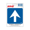 Sticker eenrichtingsverkeer - 100x100 mm.