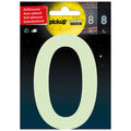 Glow in the dark nummer 0 - 100 mm zelfklevend.