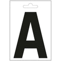 Nautic letter a zwart 100 mm.