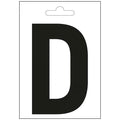 Nautic letter d zwart 100 mm.