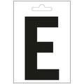 Nautic letter e zwart 100 mm.