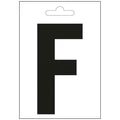 Nautic letter f zwart 100 mm.