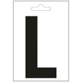 Nautic letter l zwart 100 mm.