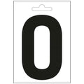 Nautic letter o zwart 100 mm.