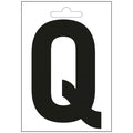 Nautic letter q zwart 100 mm.