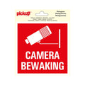 Sticker camerabewaking - 150x150 mm.