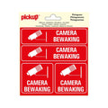 Sticker camerabewaking - 150x150 mm 4 stuks.