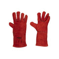 Lashandschoen rundersplit rood kevlar gestikt | 6 stuks