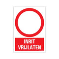 Bord inrit vrijlaten - 230x330 mm.
