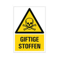 Bord giftige stoffen - 230x330 mm.