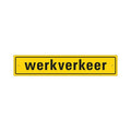 Bord werkverkeer incl. zuignapjes - 80x400 mm met boorgaten.