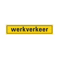 Bord werkverkeer incl. zuignapjes - 80x400 mm reflectieklas.