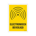 Bord electronisch beveiligd - 230x330 mm.