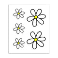 Stickerset gewone margriet M