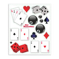 Stickerset speelkaarten + dobbelstenen