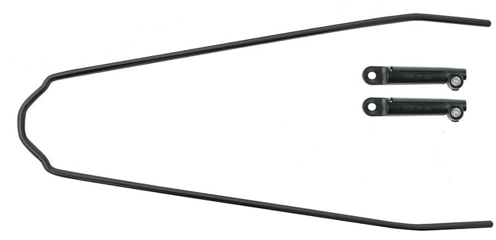 Sks spatbordstang staal zwart 29 cm met kunstof bevestiging 3-delig