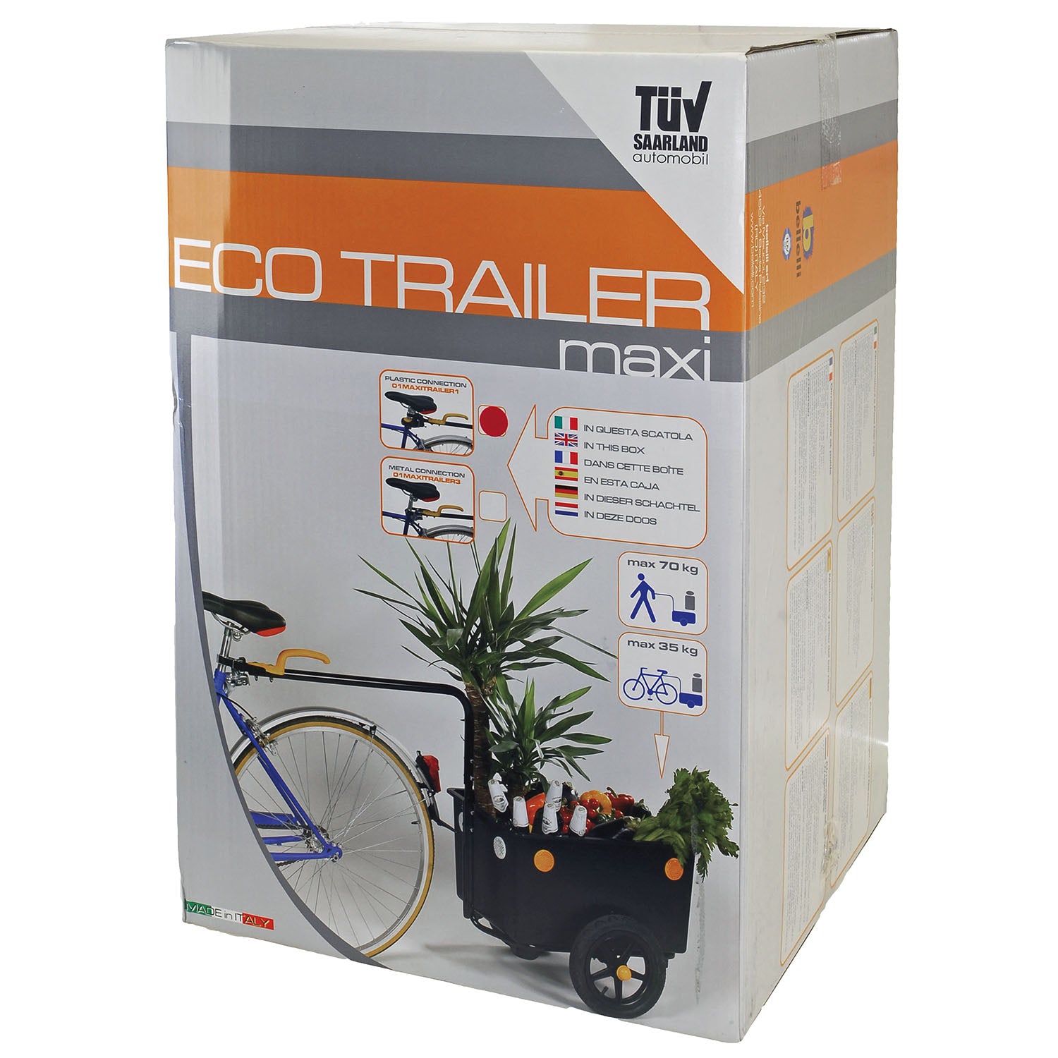 M-Wave Fiets aanhanger Trailer Maxi